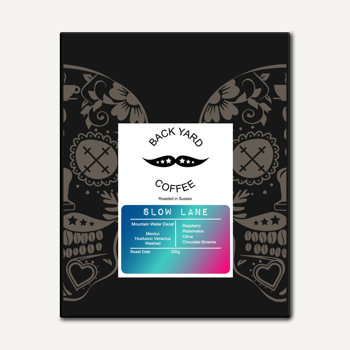 Slow Lane decaf coffee, 250g bag – Back Yard Coffee